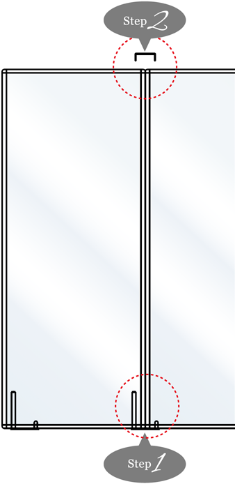 イージーパネルAVANなら2ステップで組み立て簡単！
